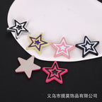 Y2K Pink Heart Rhinestone Star Accessories and Clips