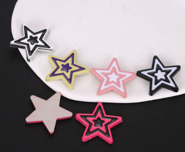 Y2K Pink Heart Rhinestone Star Accessories and Clips