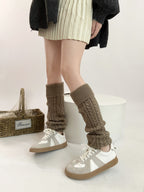 Heart ROMBUS Twist Flanging Thigh High Socks for Girls
