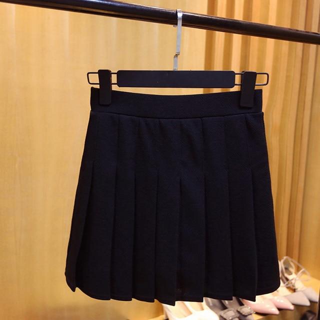 Pleated Skirt, Short Skirt, Anti-Exposure Design