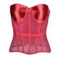 P3202 Breathable Mesh Sheer Fishbone Corset