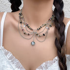 Y2K Butterfly Choker Necklace with Unique Bead Design