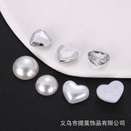 Y2K Pink Heart Rhinestone Star Accessories and Clips