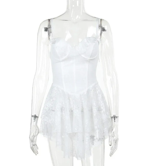 Elegant Slim Fit Lace Dress