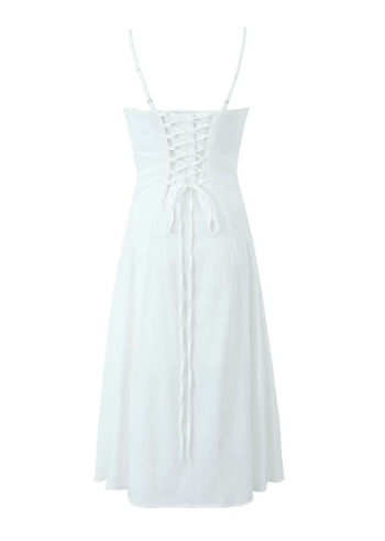 Corset High Waist Slim Fit Spaghetti Straps Dress