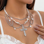 Y2K Butterfly Choker Necklace with Unique Bead Design