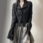 Gothic Irregular Y2K Dark Aesthetic Shirt for Women