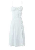 Corset High Waist Slim Fit Spaghetti Straps Dress