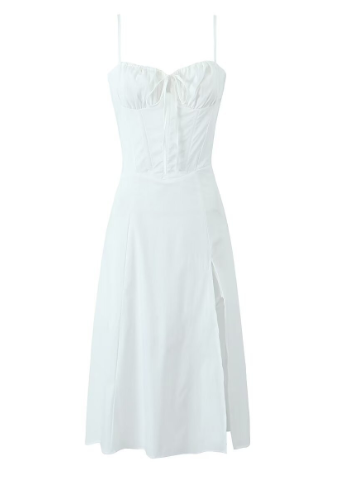 Corset High Waist Slim Fit Spaghetti Straps Dress